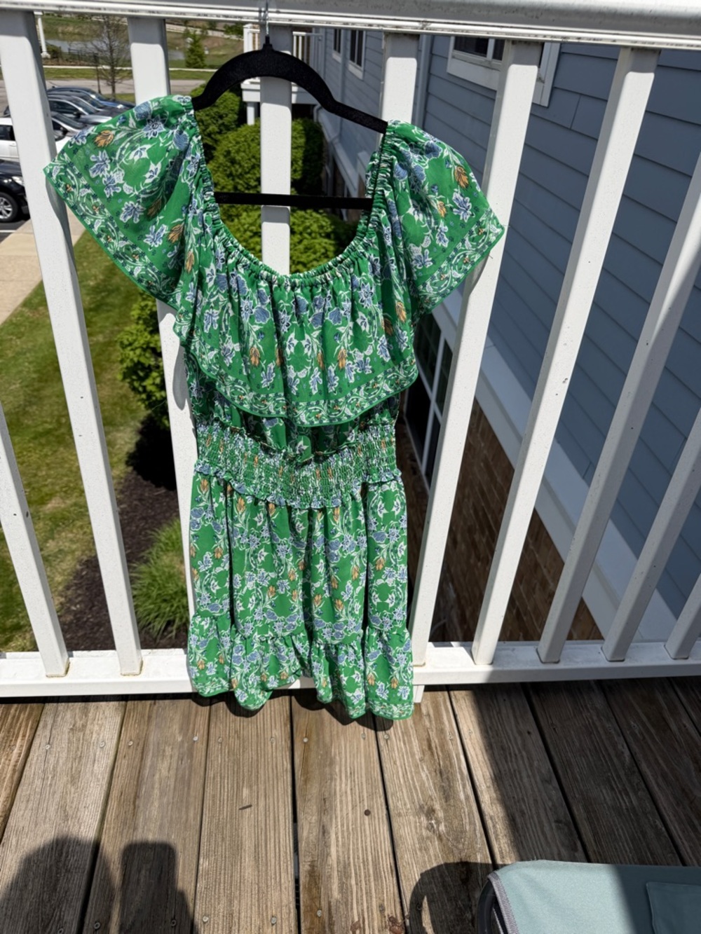 Max Studio Green Floral Mini Dress - Picture 2 of 5